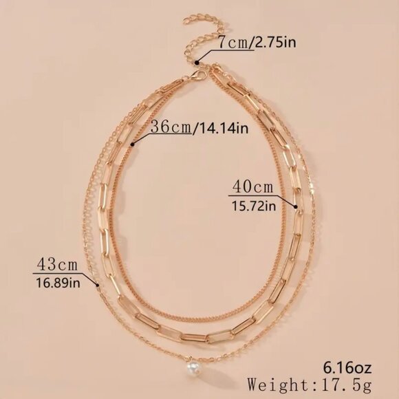 14K Gold filled Pearl Necklace - Picture 4 of 4